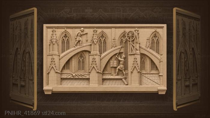 Ancient cathedral anchors the old quarter 3d STL model