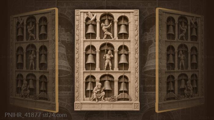 Ancient bell tower majestic heights 3d STL model