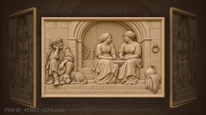 Pilgrim crosses the cathedral threshold 3d STL model