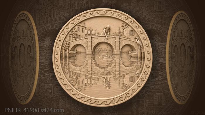 Flowers bloom in mirrored symmetry 3d STL model