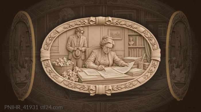 Editor slashes paragraphs with red pen 3d STL model