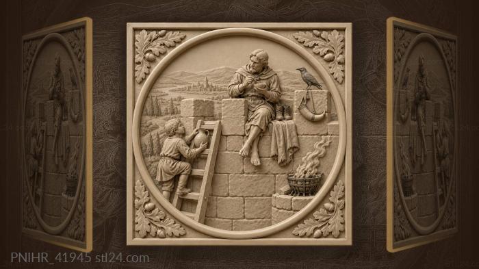 Watchtower meal peaceful city defense 3d STL model