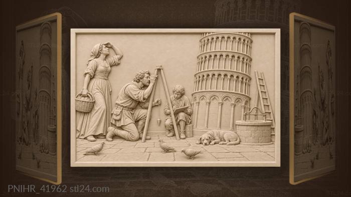 Apprentice records surveyors tower measurements 3d STL model
