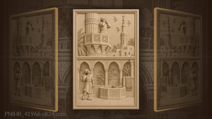Boy pauses with jug beneath the caller 3d STL model