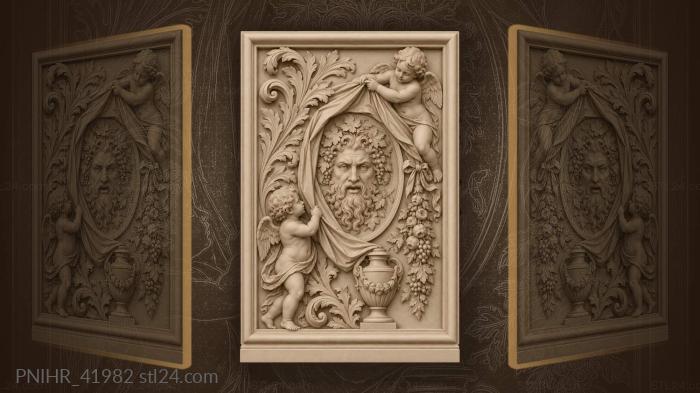 Second putto adjusts the cloth above 3d STL model