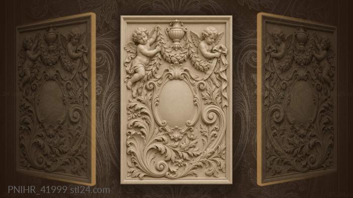 Companion ties ribbon around the cartouche 3d STL model