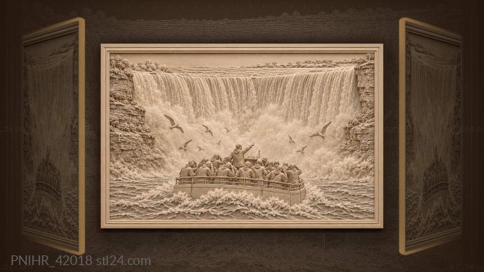 Crewman points passengers toward niagara crest 3d STL model