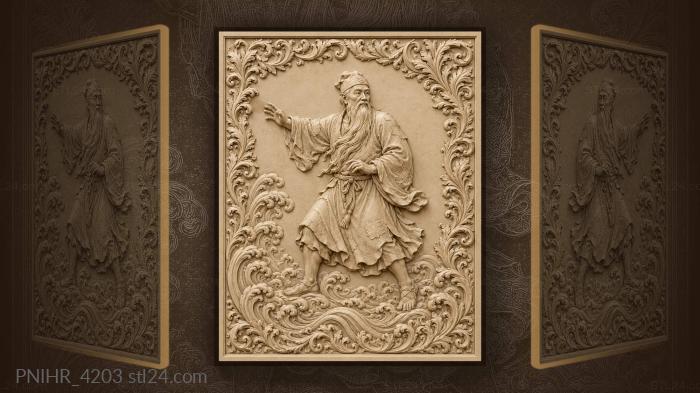 Old man by the sea 3d STL model