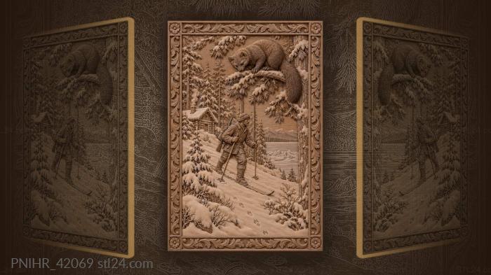 Ranger skis beneath sable by baikal 3d STL model