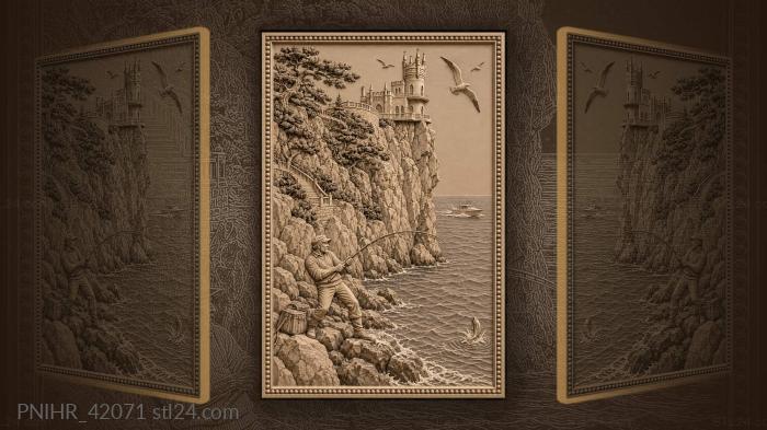 Crimean castle by the sea 3d STL model