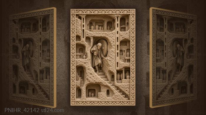 Derinkuyu underground city ancient passage 3d STL model
