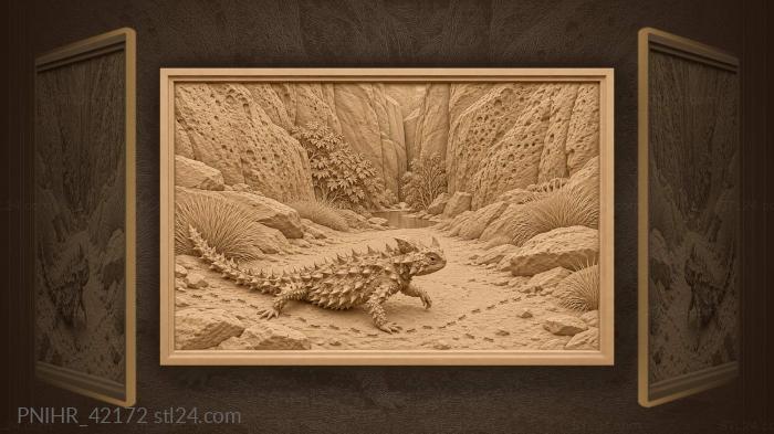Uluru gorge thorny devil track 3d STL model