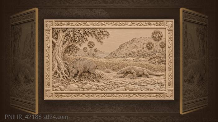Dragon trail along the dry stream bed 3d STL model