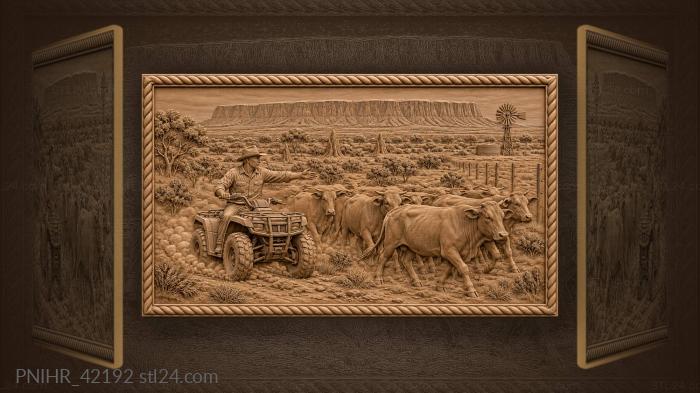 Outback cattle drive at mount conner 3d STL model