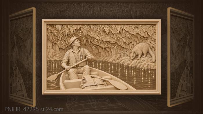 Possum forages beside cave guide 3d STL model