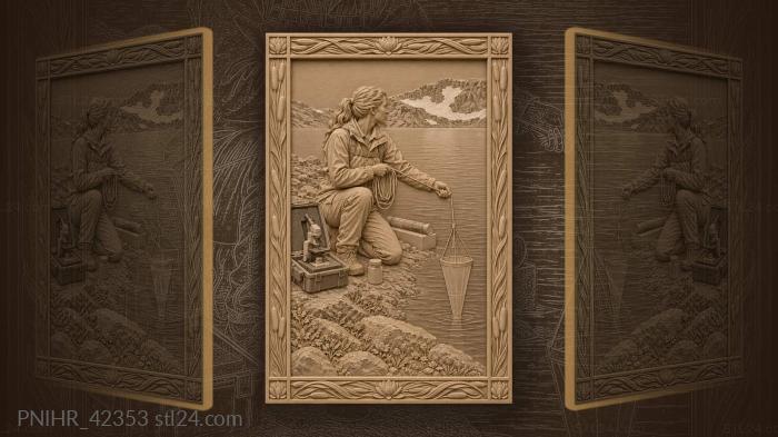 Glacial lake plankton research scientist 3d STL model