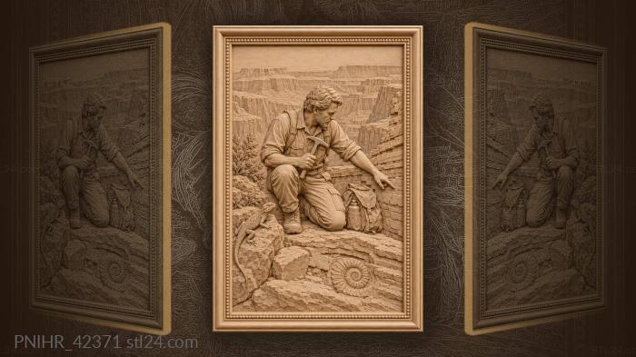 Grand canyon geologist sunset vista 3d STL model