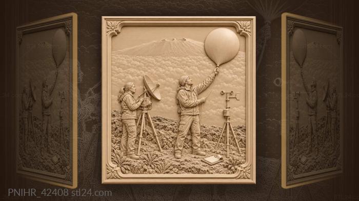 Hawaiian volcano weather observation station 3d STL model