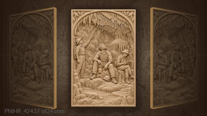 Waitomo cave explorer with glowing worms 3d STL model