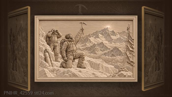 Everest dawn salute first light 3d STL model