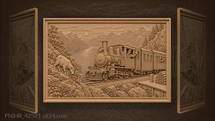 Engineer waves from fjord train 3d STL model