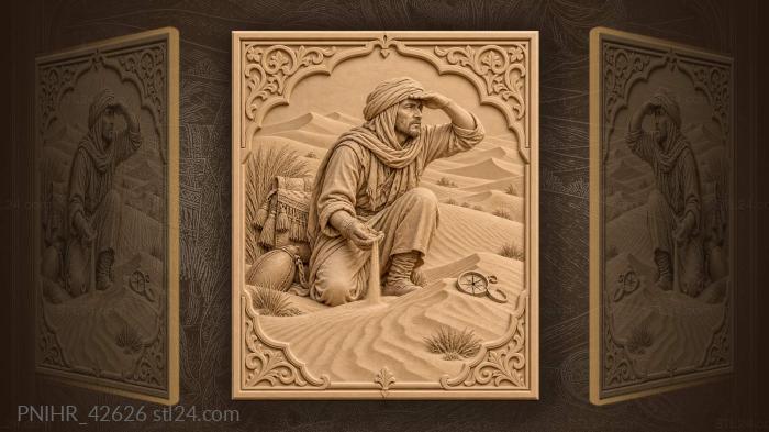 Desert guide seeking lost caravan 3d STL model