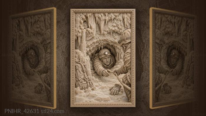 Kungur ice cave exploration team 3d STL model