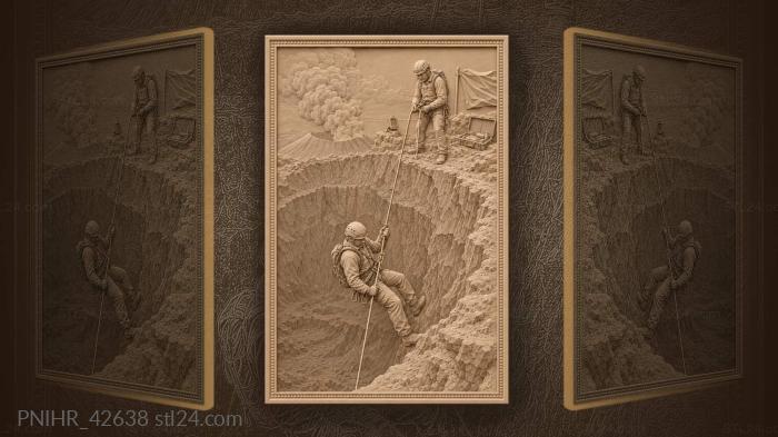 Yasur volcano rescue descent vanuatu 3d STL model