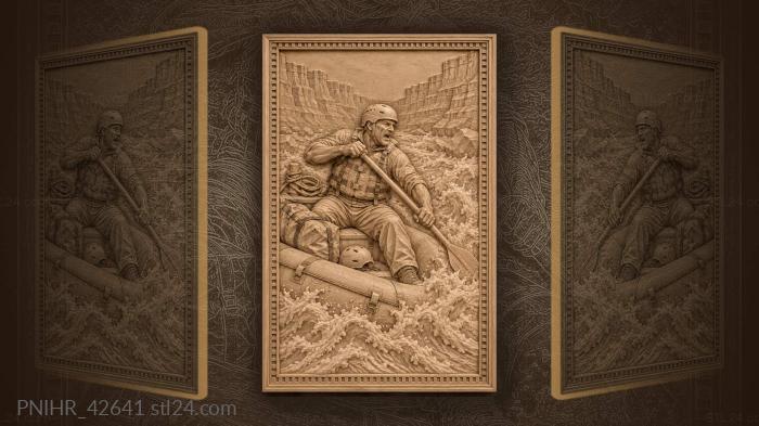Colorado river rafting adventure guide 3d STL model