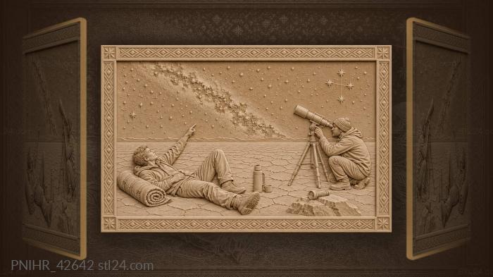Uyuni stargazers and southern cross 3d STL model