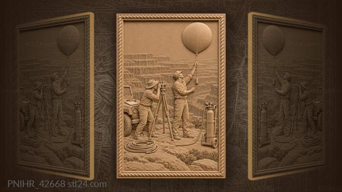 Utah canyon weather balloon observation 3d STL model