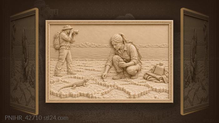 Salt collector by the lake 3d STL model