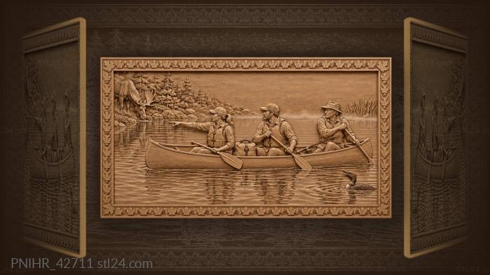 Canoes moose lake misty call 3d STL model