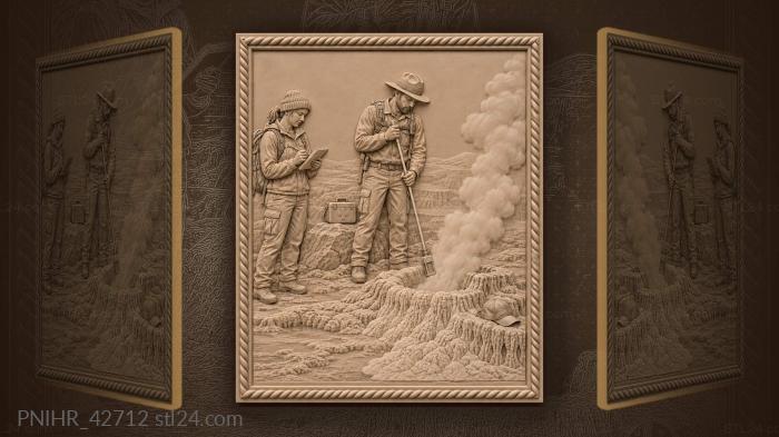 Volcanic fumarole ranger gas detection 3d STL model