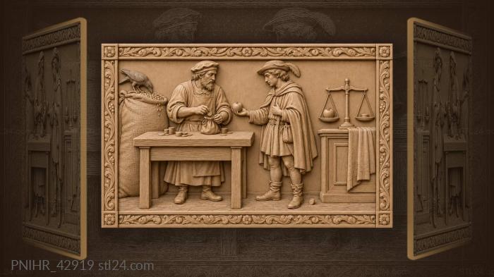 Merchant apple trade grain crow 3d STL model