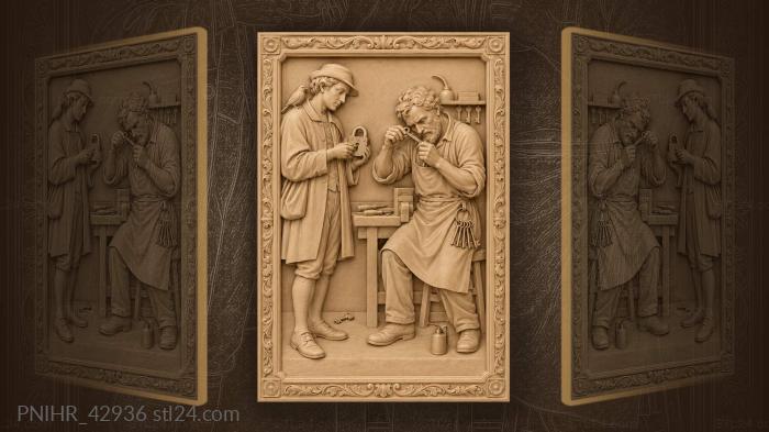 Customer tests lock as locksmith shapes key 3d STL model