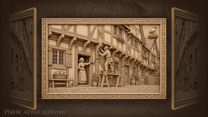 The house leans but the family stands 3d STL model