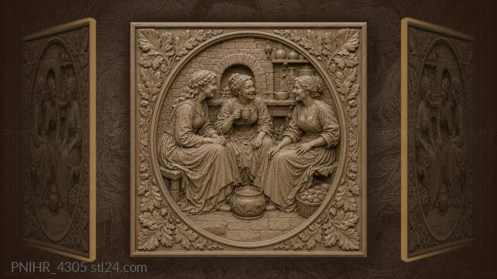 Cozy hearth women friendly talk 3d STL model