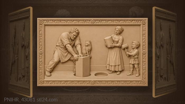 Clever wife hands husband the answer 3d STL model