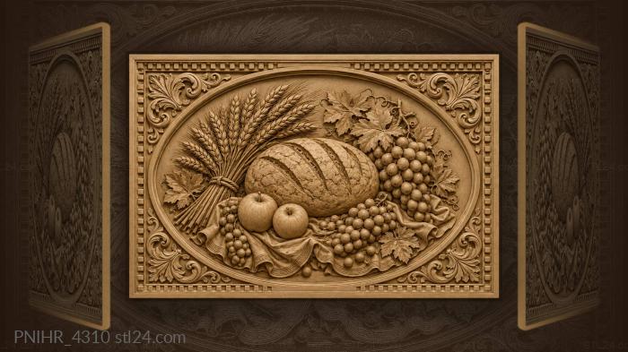 Golden harvest abundance still life 3d STL model