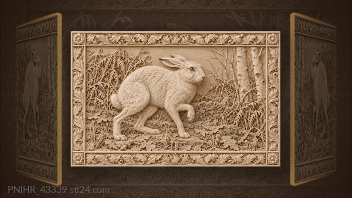 Frost surrounds hare before snowfall 3d STL model