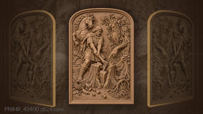 Ivan splits the stump hiding treasure 3d STL model