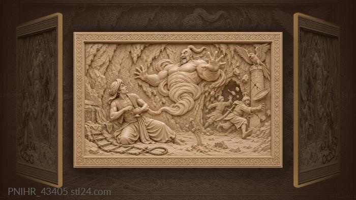 Whirlwind genie scattering the fleeing guards 3d STL model