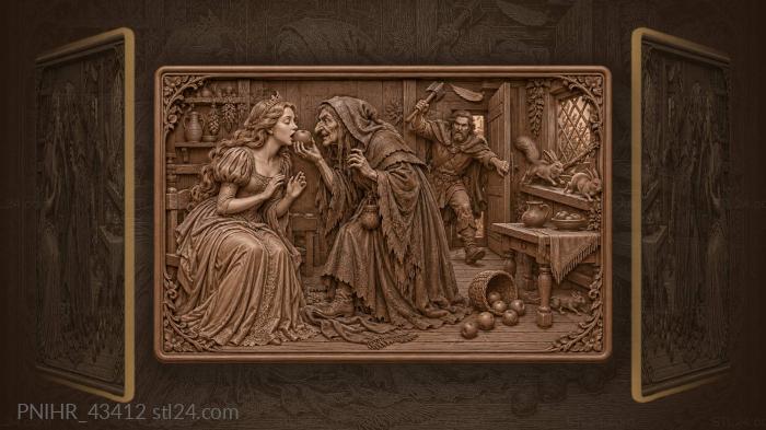 She bites the apple huntsman arrives 3d STL model