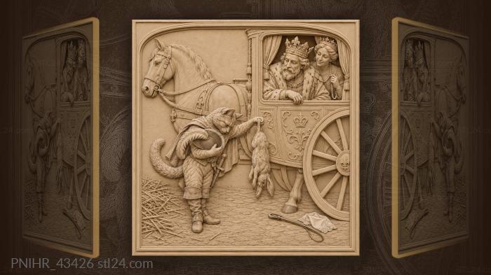 Rabbit offered at the carriage window 3d STL model