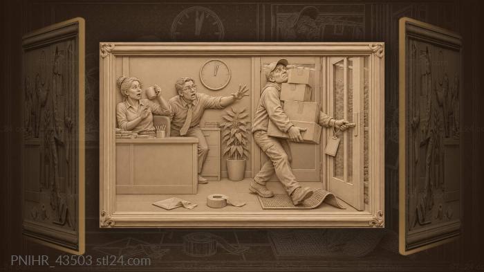 Last minute delivery office rush 3d STL model