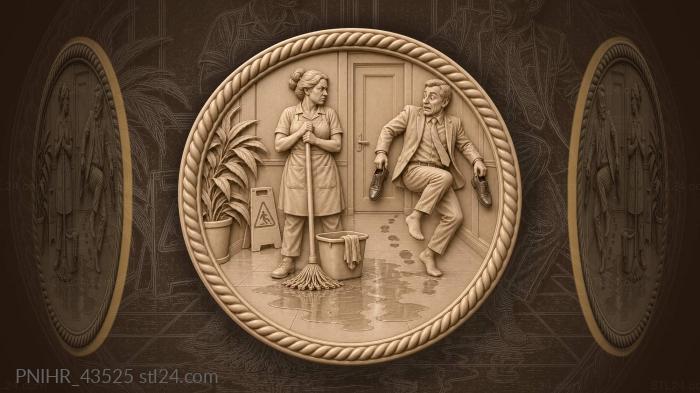 Cleaner makes the barefoot boss hop 3d STL model