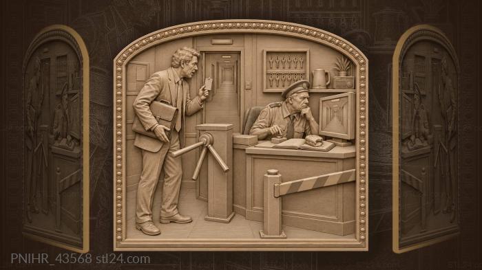 Late shift at the entrance 3d STL model