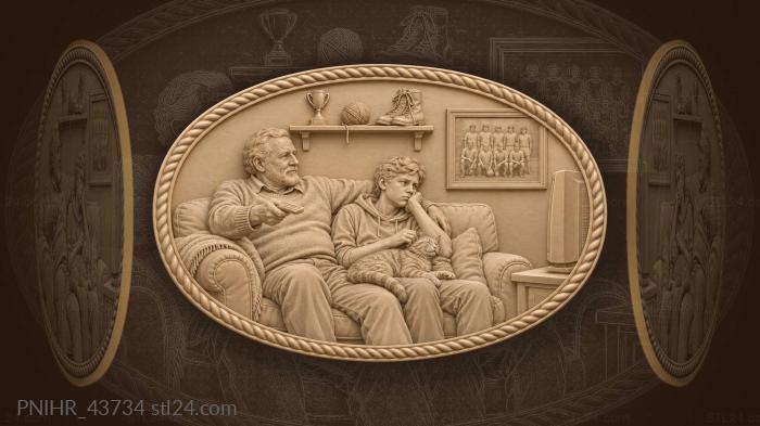 Family moments quiet contemplation nostalgia 3d STL model