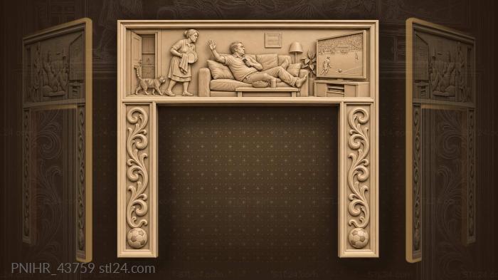 Husband ignoring wife football match 3d STL model